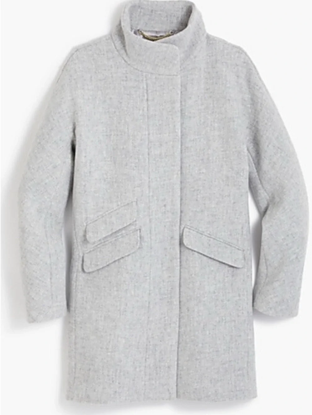 J. Crew Cocoon Coat in Italian Stadium-Cloth Wool - Heather Dusk - Size 6 - Picture 1 of 12